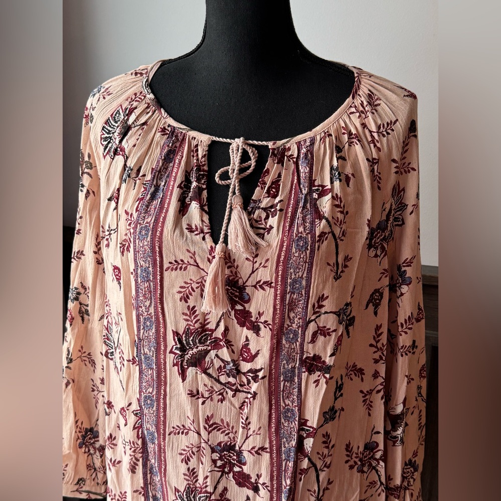 Lucky Brand Shift Dress with Tassels size L - Picture 3 of 9